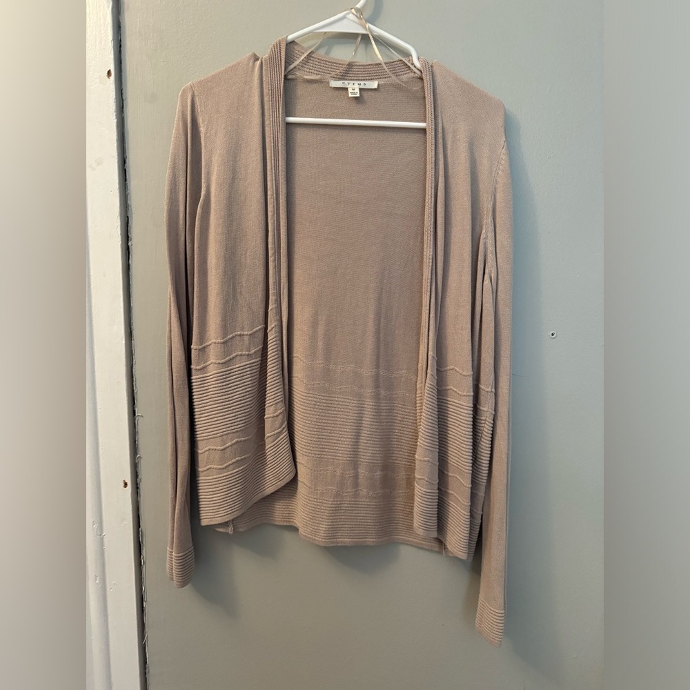 Tan cardigan